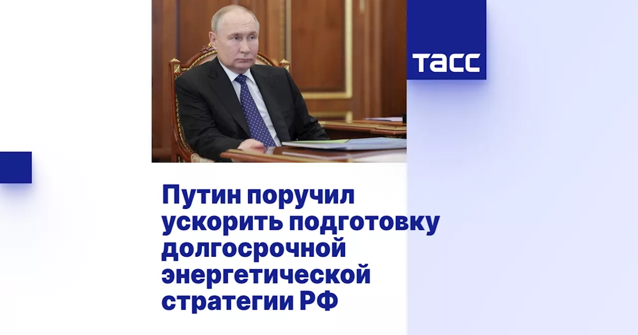 Путин поручил ускорить подготовку долгосрочной энергетической стратегии РФ