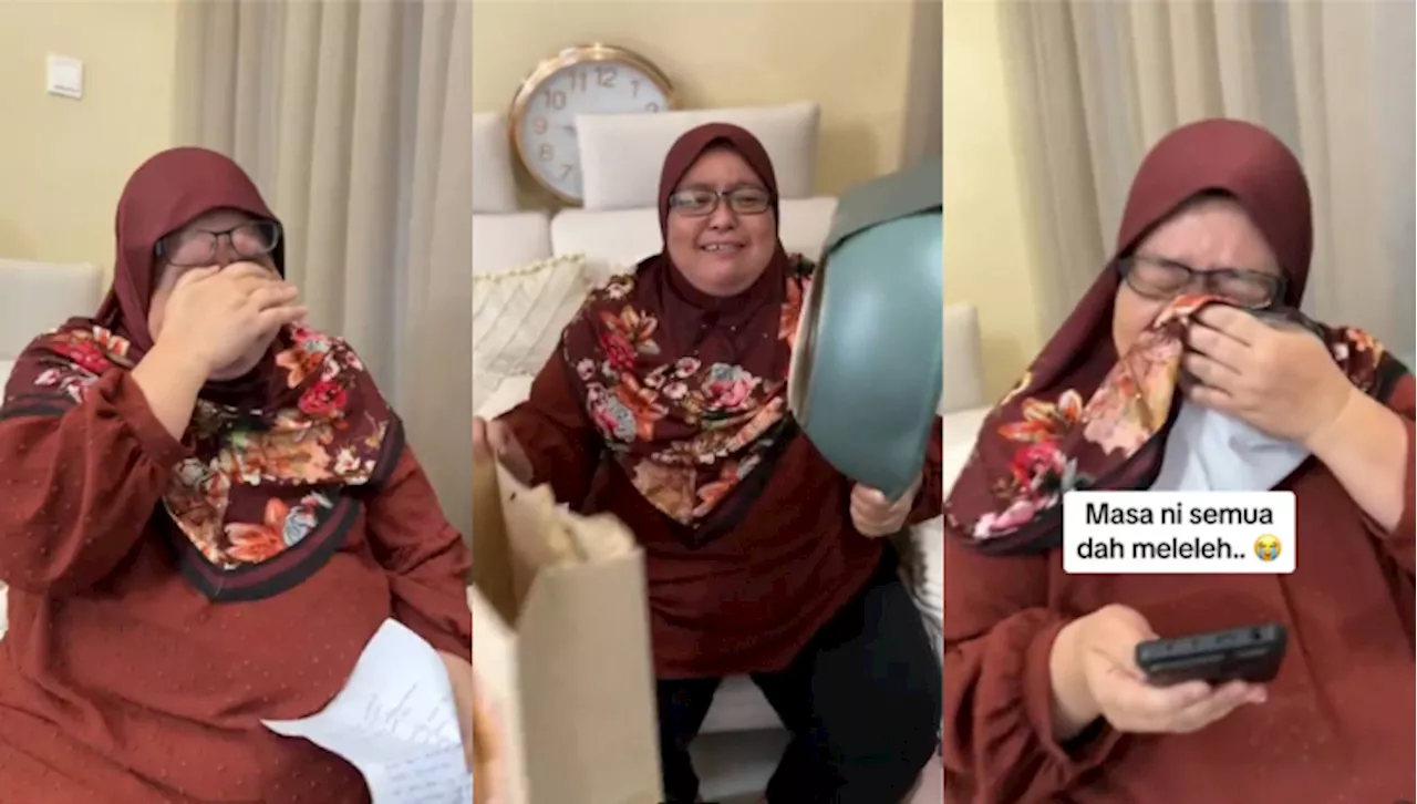 [Video] Ramai Sebak Lihat Wanita Mengalirkan Air Mata Ketika Baca Warkah Sempena Hari Ibu Dari Anak