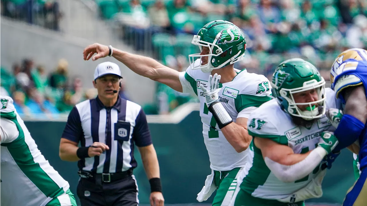 Roughriders roll past Blue Bombers in pre-season tilt