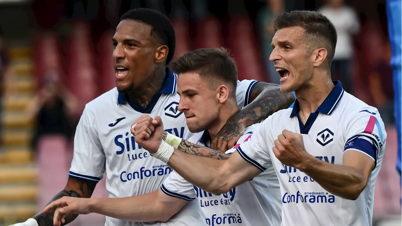 Verona confirms Serie A status for another year after beating Salernitana