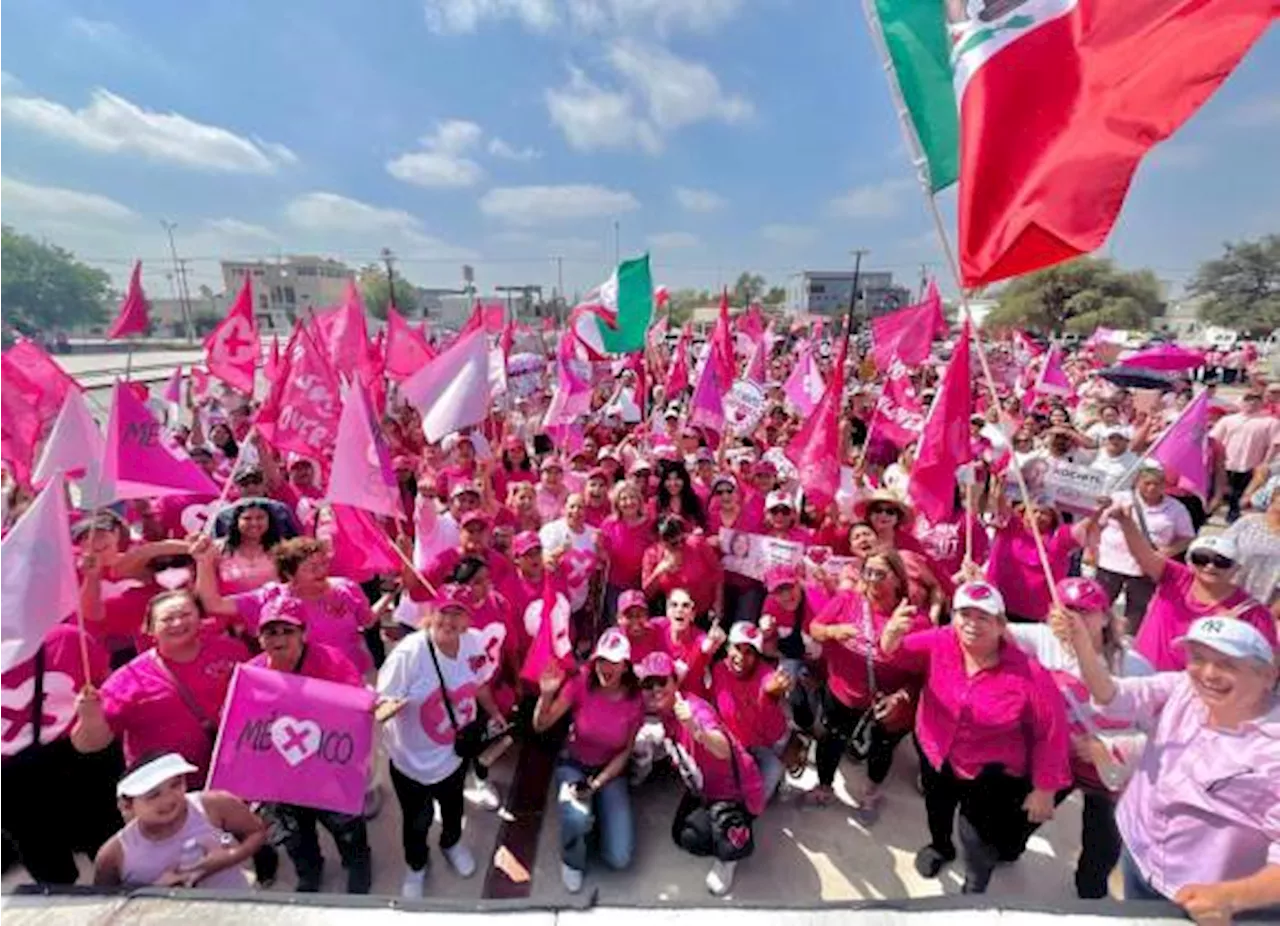 Se suman miles de coahuilenses a la ‘Marea Rosa’ en defensa de la democracia