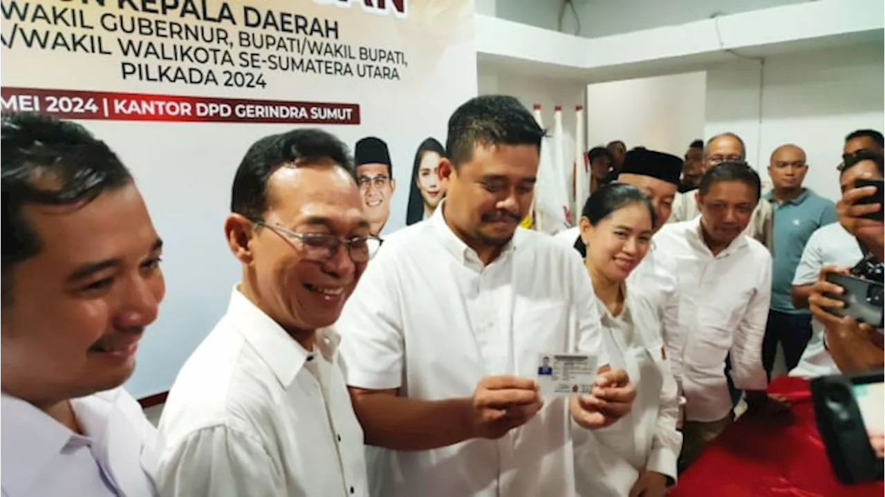 Bobby Nasution Resmi jadi Kader Partai Gerindra