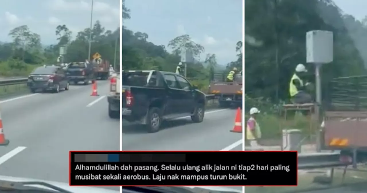 M'sians Divided Over New Speed Camera Installed on PLUS Highway Northbound After Menora Tunnel