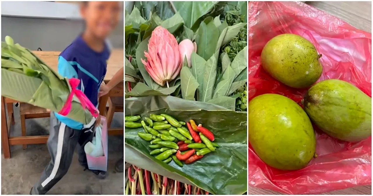 WATCH: Perak Kids Capture Netizens' Hearts After Giving Teachers Produce For Teacher's Day