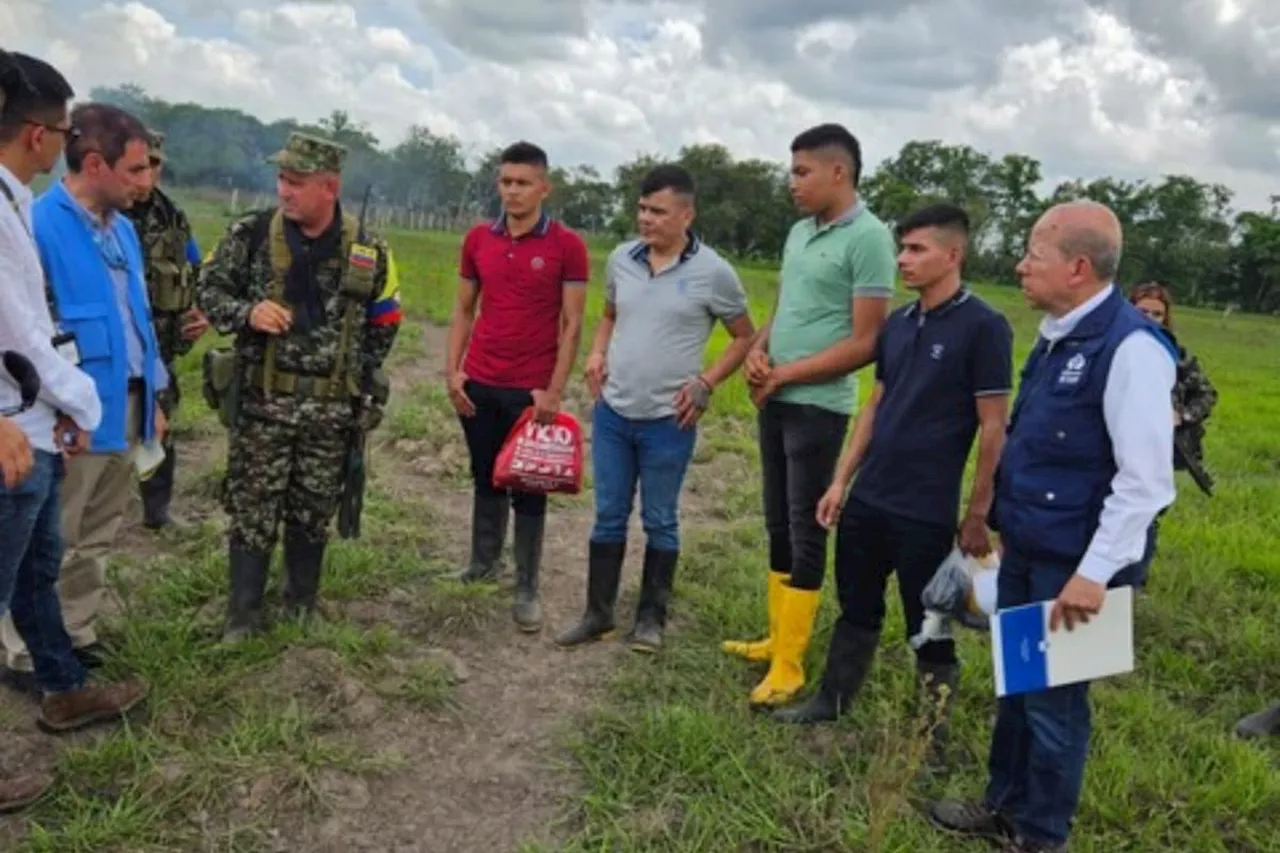 Liberaron a cuatro personas que estaban en poder de las disidencias de las Farc