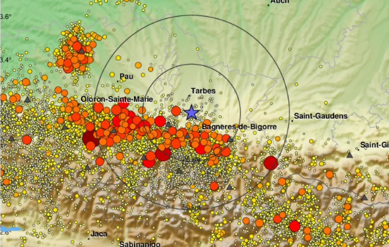 Pyrénées : Un séisme enregistré au sud de Tarbes très fortement ressenti