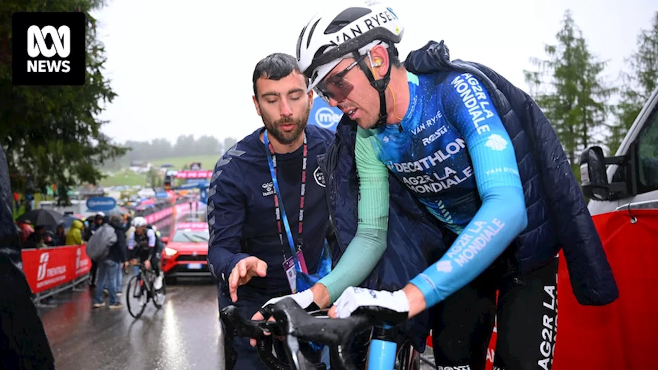 Australian rider Ben O'Connor rages at 'dinosaur' Giro d'Italia organisers as heavy snow wreaks havoc