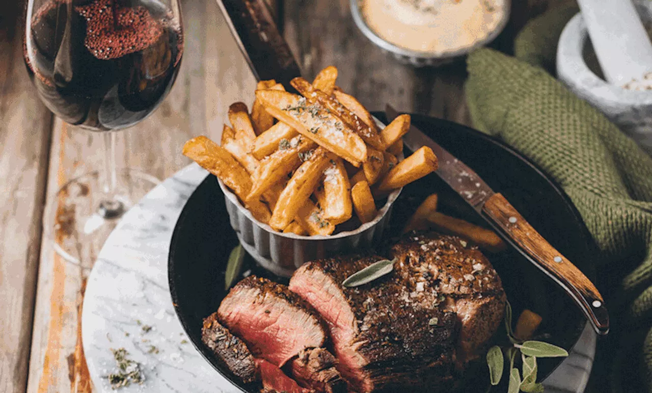 Skillet-fried chateaubriand and sage-salted fries