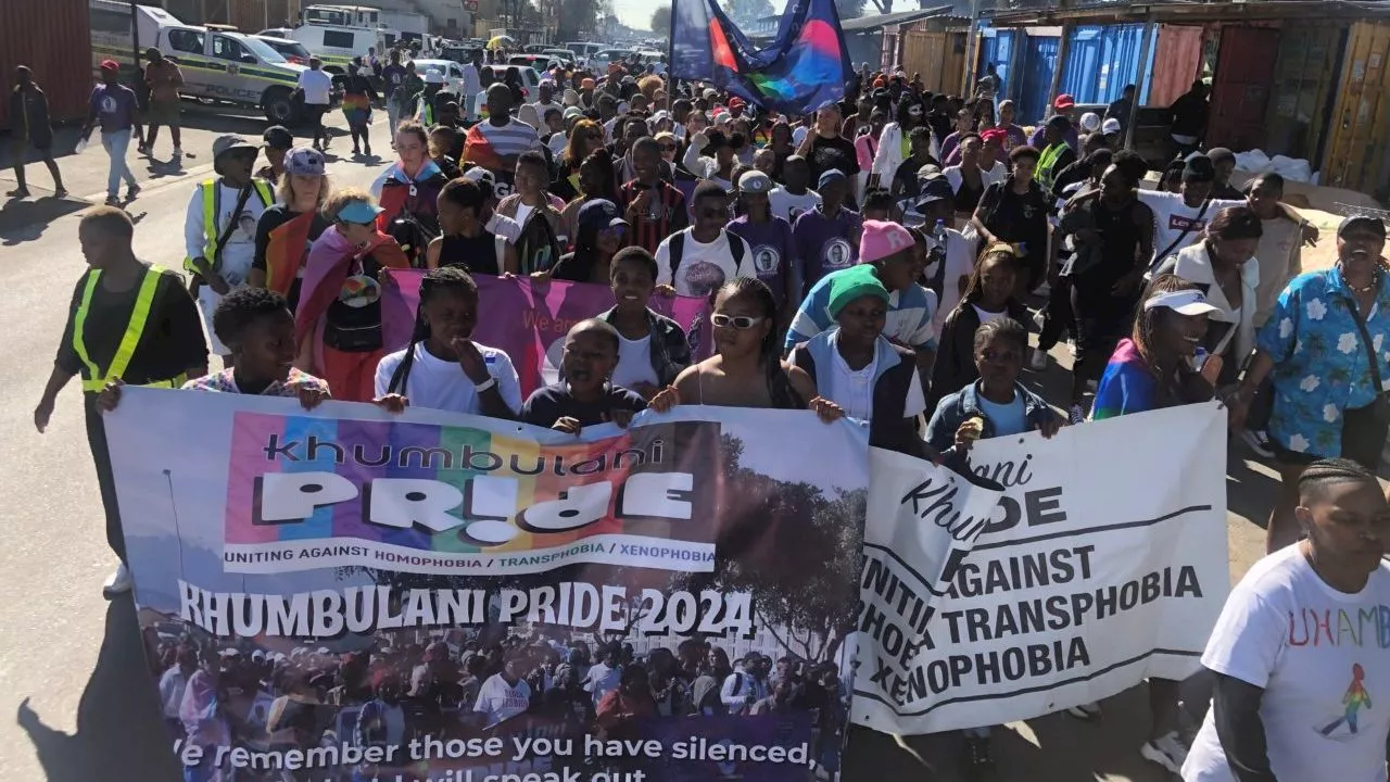 Rainbow flags fill the streets of Nyanga and Gugulethu