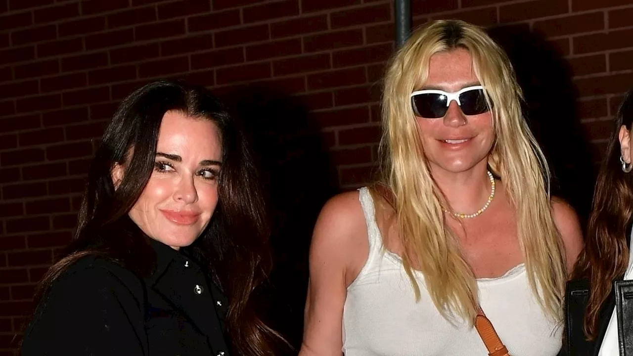 Kyle Richards and Kesha enjoy a night out in Los Angeles... after the reality star confirmed she...