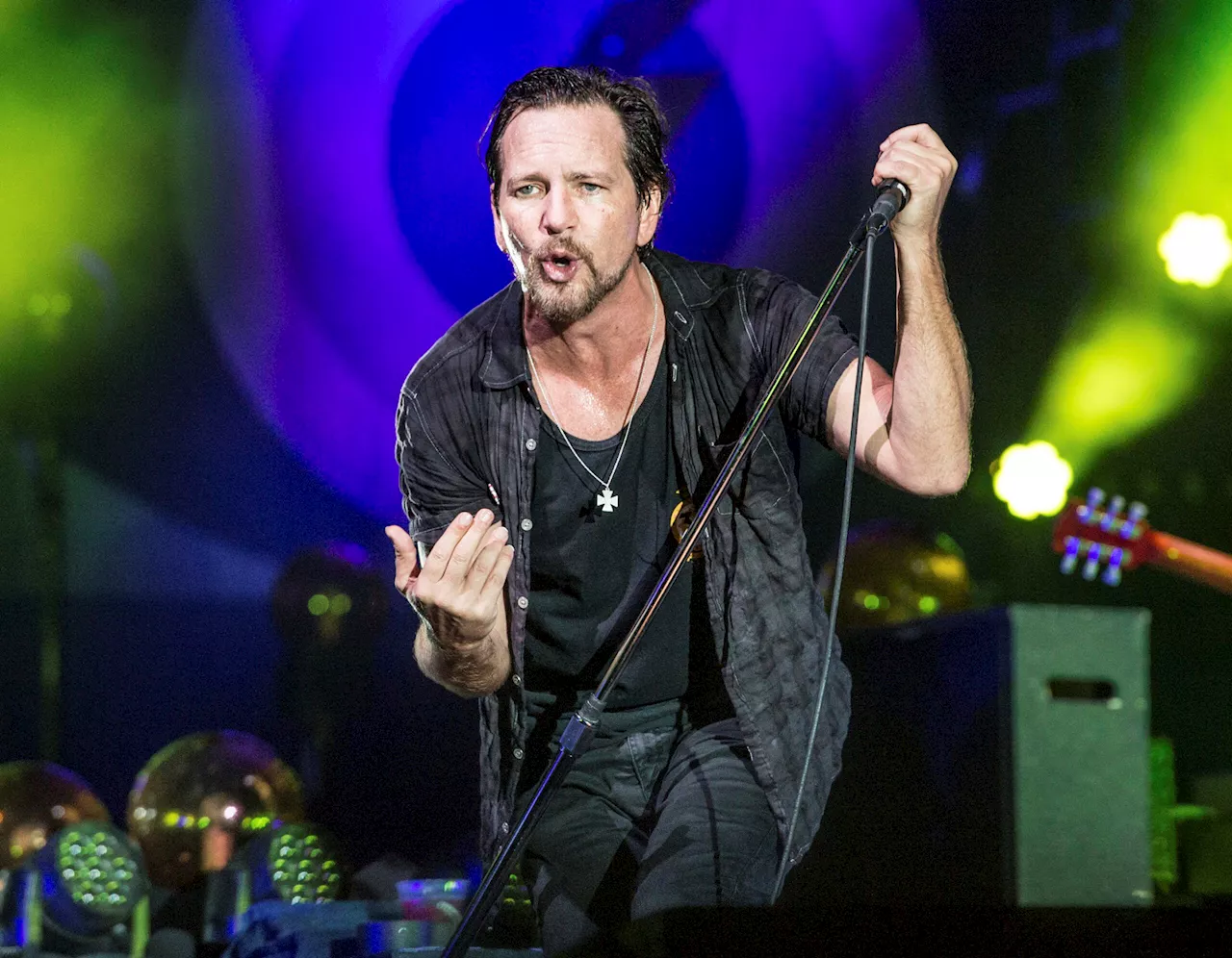 Pearl Jam’s Eddie Vedder blasts Harrison Butker for comments about women