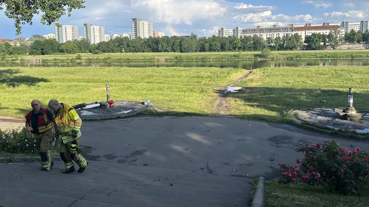 Unwetter in Dresden: Blitzeinschlag an der Elbe verletzt zehn Menschen teils schwer