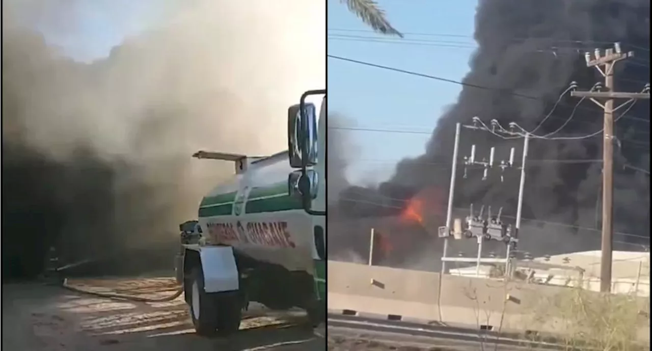 Incendio deja 3 bomberos intoxicados en Guasave, Sinaloa