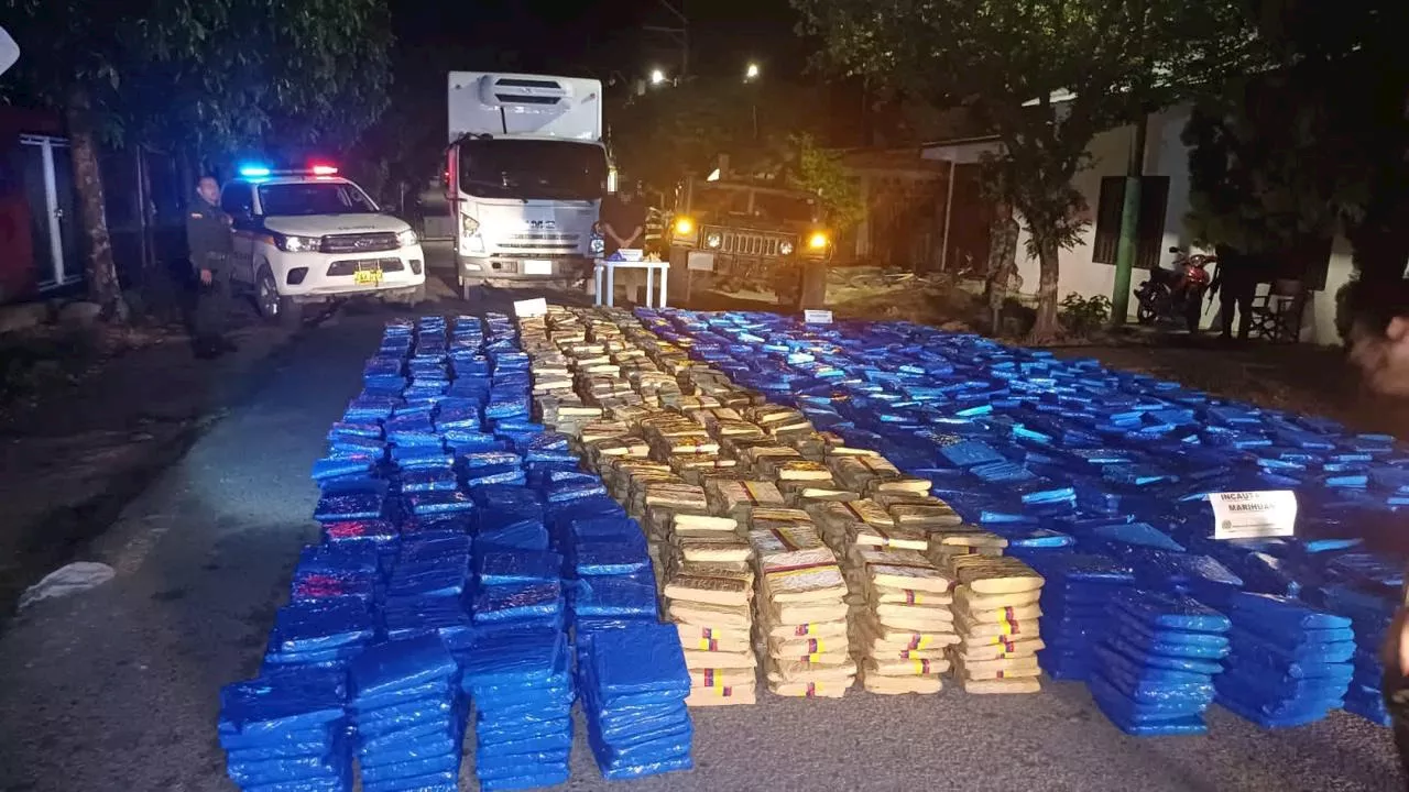 Huila: incautan tres toneladas de marihuana avaluadas en $4.000 millones