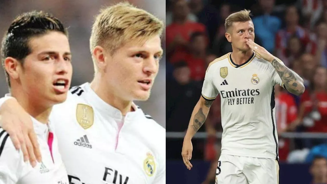 James Rodríguez recuerda a su amigo Toni Kroos tras el anuncio de su retiro: nostálgico mensaje