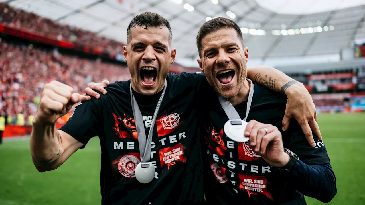 Bayer Leverkusen: Granit Xhaka huldigt Meistertrainer Xabi Alonso und bläst zur weiteren Titeljagd der Werkself