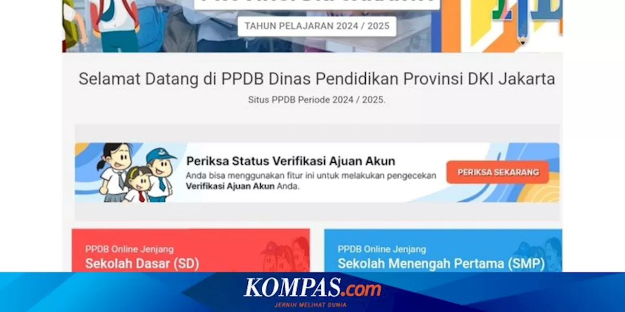 Pendaftaran Akun PPDB DKI Jakarta 2024 Dibuka, Klik Sidanira.jakarta.go.id