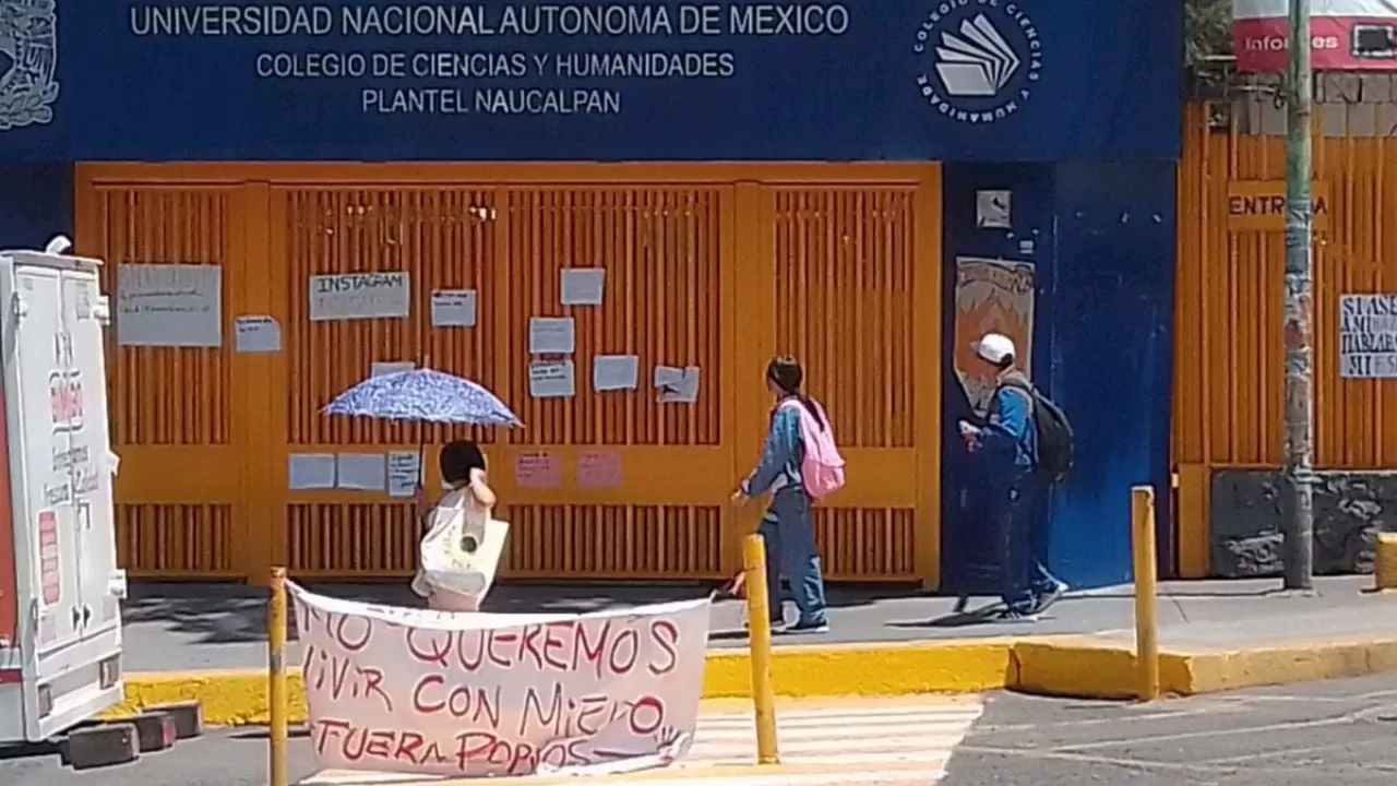 UNAM: Estudiantes de CCH Naucalpan rechazan diálogo con autoridades