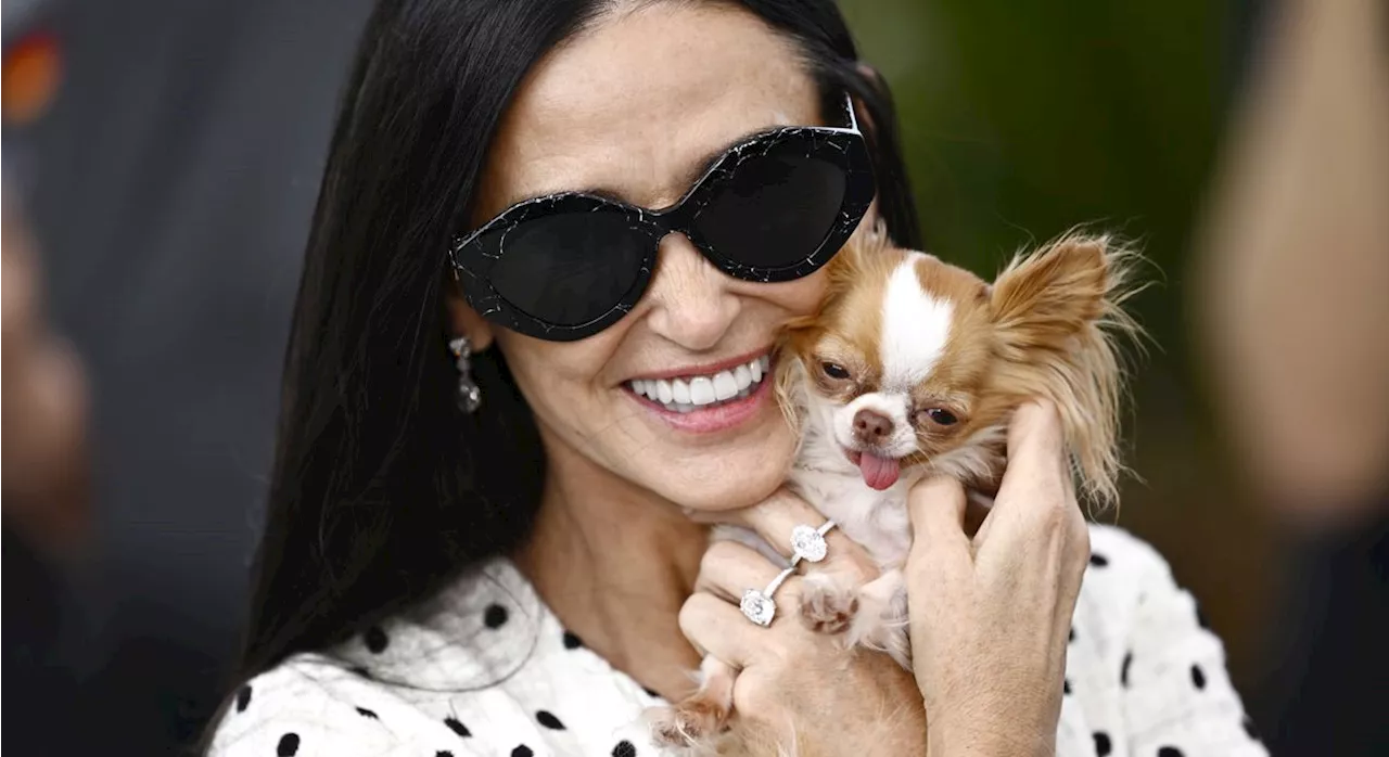 Demi Moore Demonstrates the Power of a Polka Dot Dress in Cannes