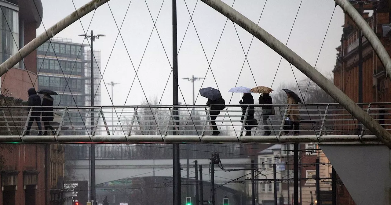 Full hour-by-hour weather forecast for Manchester on Wednesday as heavy rain due