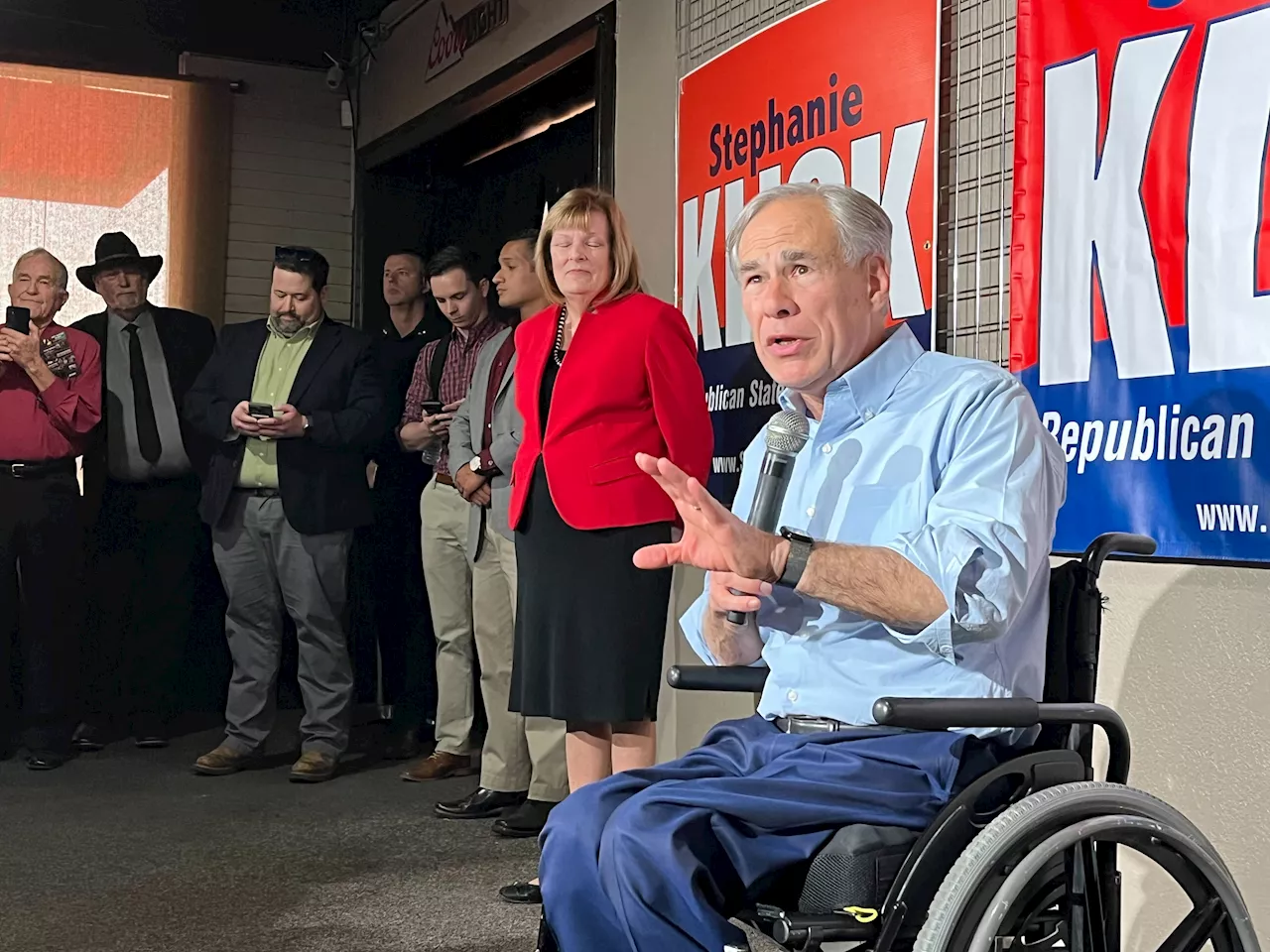 Gov. Abbott supports his allies in North Texas during runoff early voting