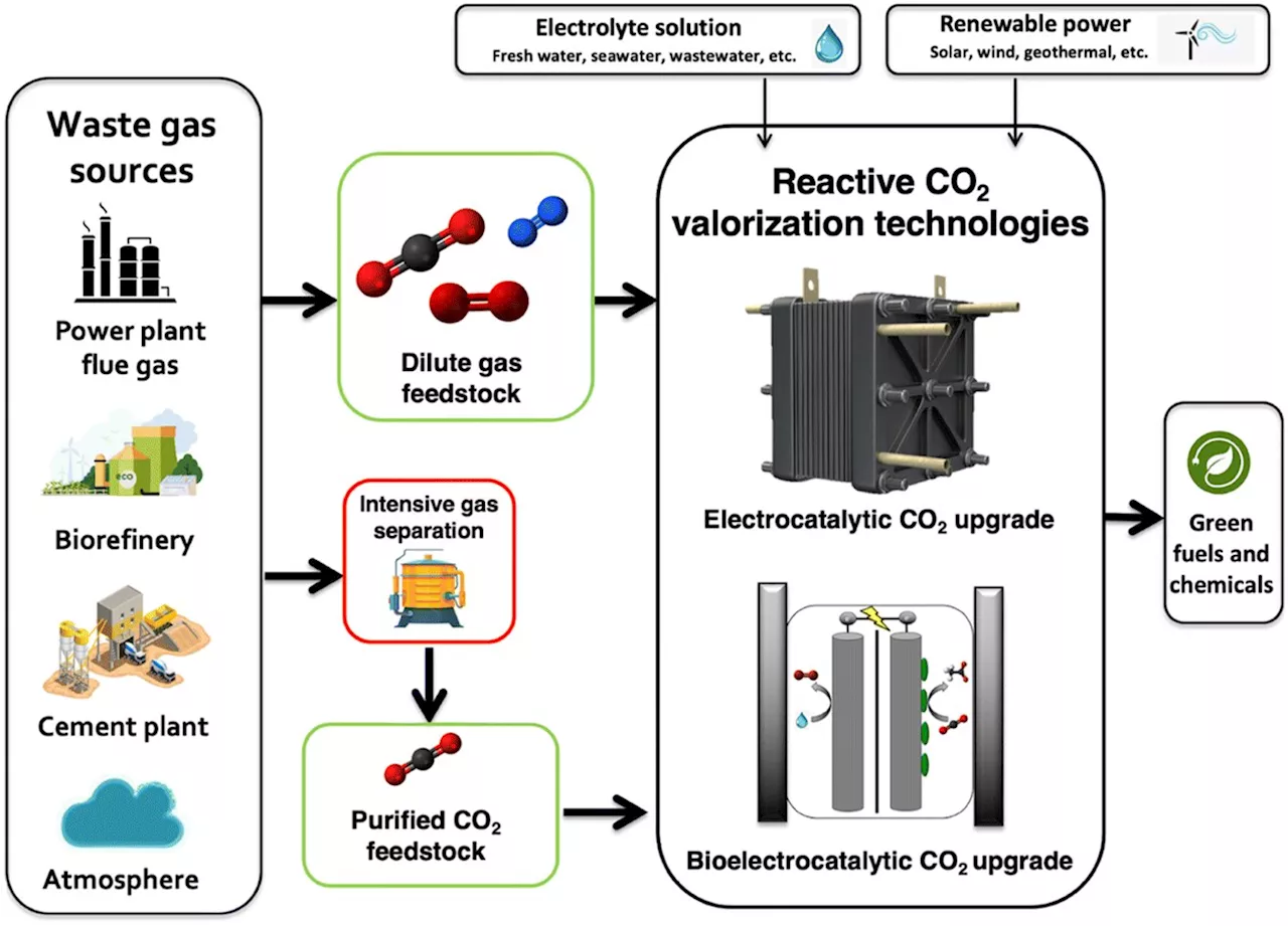 Costly gas separation may not be needed to recycle CO&#8322; from air and industrial plants