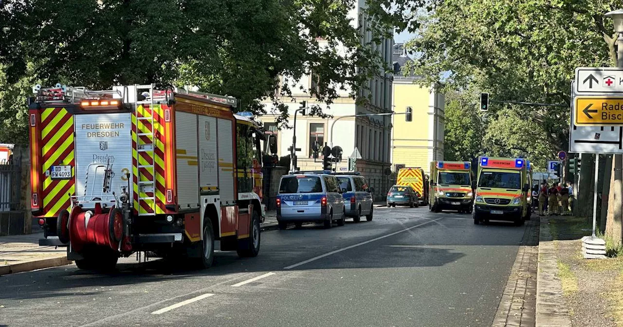 Dresden: Zehn Personen bei Blitzeinschlag teils schwer verletzt​