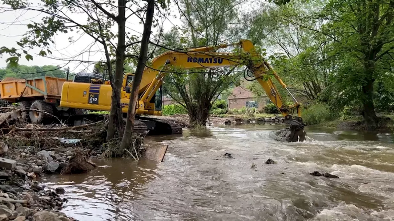 Inondations à Dalhem: la rivière Berwinne est rentrée dans son lit, mais les habitants craignent les