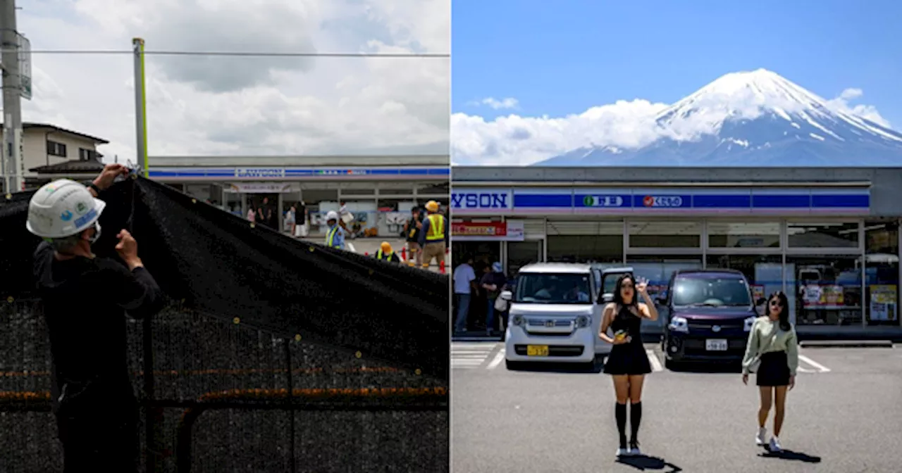 Japanese Town Finally Installs Barrier To Block The Popular Mount Fuji Vantage Point