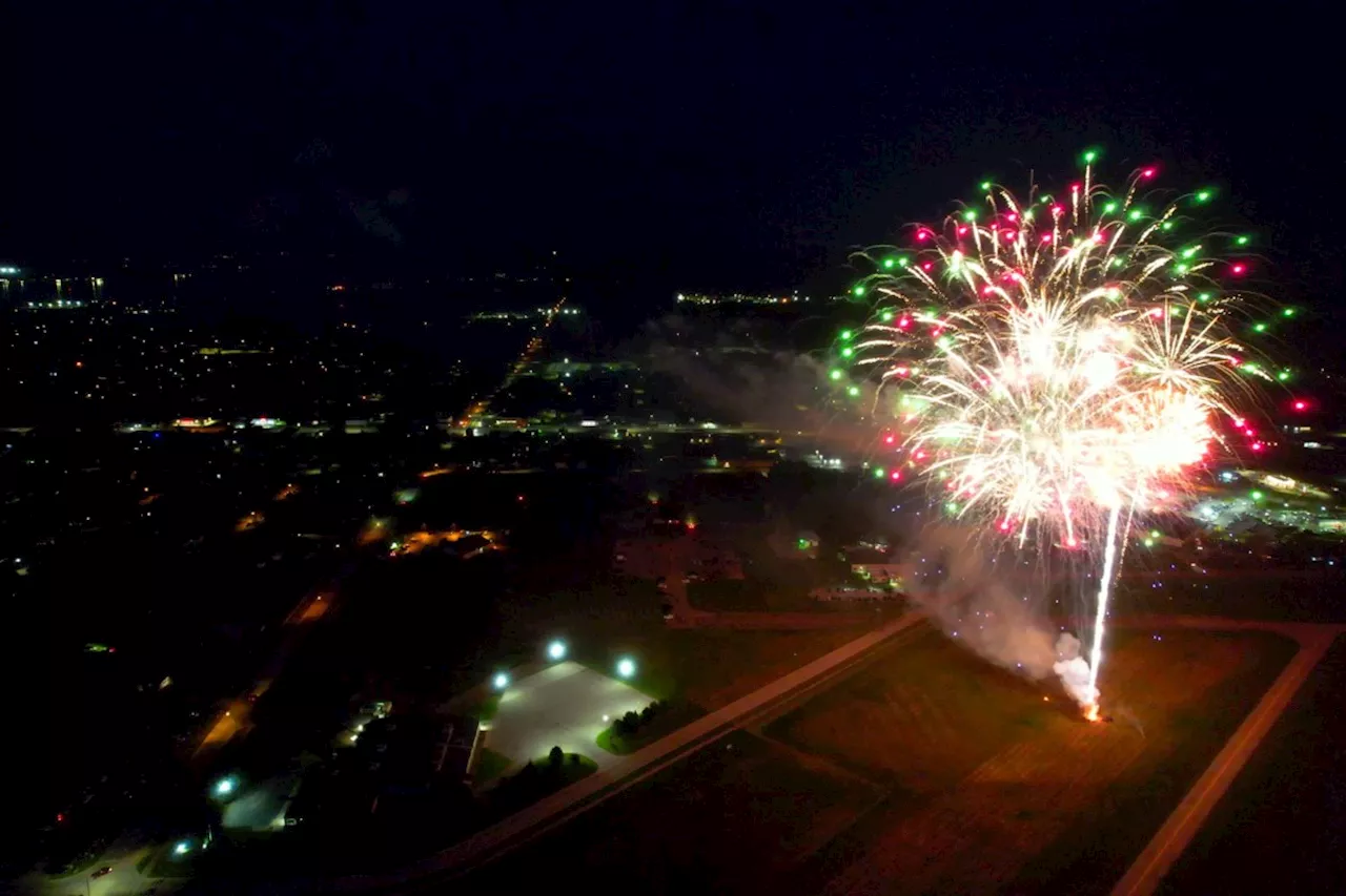 July 4th fireworks across the river moved back to waterfront