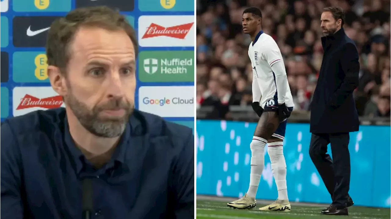 Gareth Southgate gives brutally honest reason why he's left Marcus Rashford out of England's Euro 2024 squad