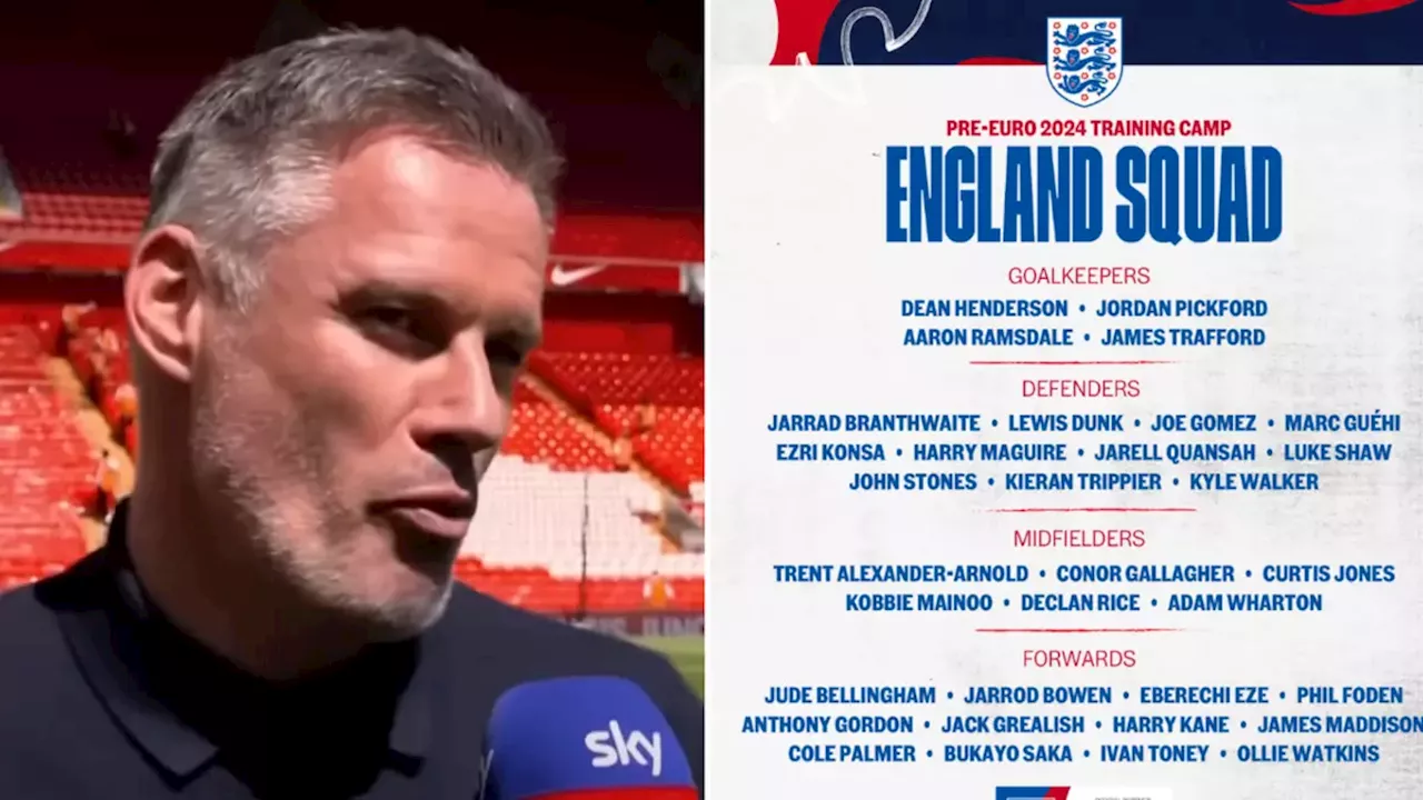 Jamie Carragher shares his theory about Gareth Southgate's Euro 2024 squad that has got England fans talking