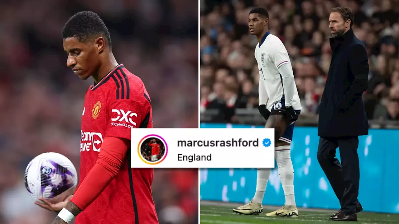 Marcus Rashford breaks silence after being ruthlessly axed from England's initial Euro 2024 squad