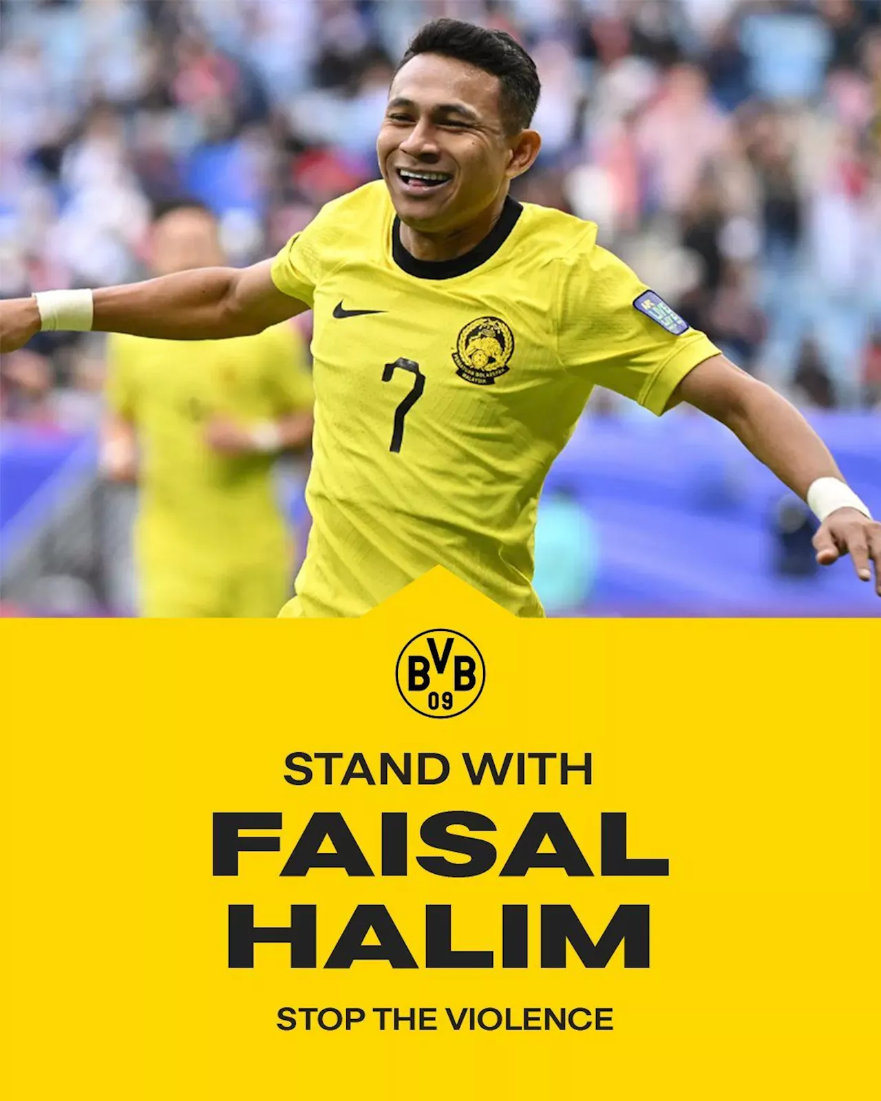 Borussia Dortmund speaks out for Faisal