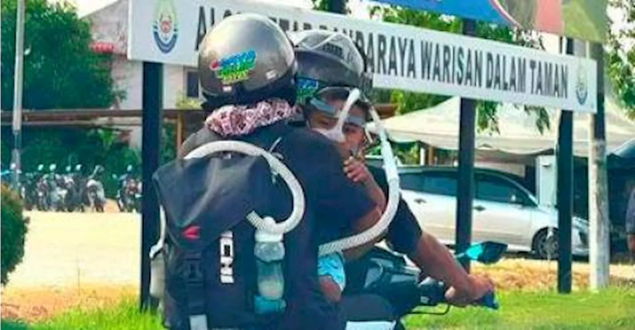 Keluarga tular bawa bayi naik motosikal ke hospital dapat perhatian PM