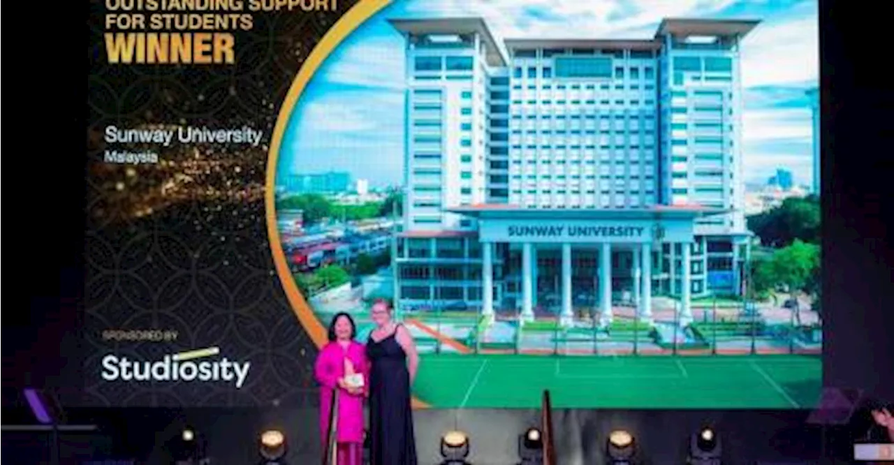 Sunway University wins outstanding support for students award