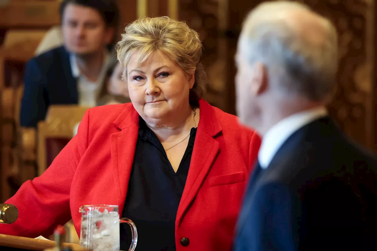 Erna Solberg: – Blir lei meg