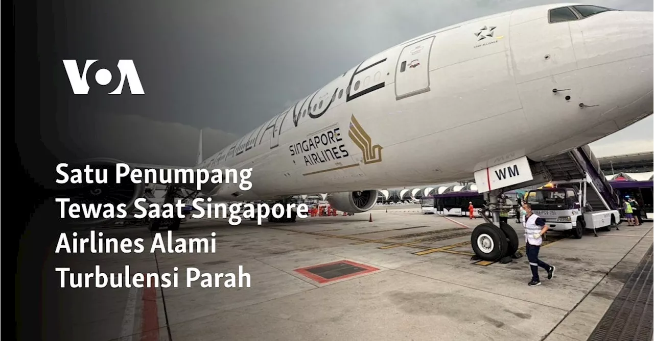 Satu Penumpang Tewas Saat Singapore Airlines Alami Turbulensi Parah