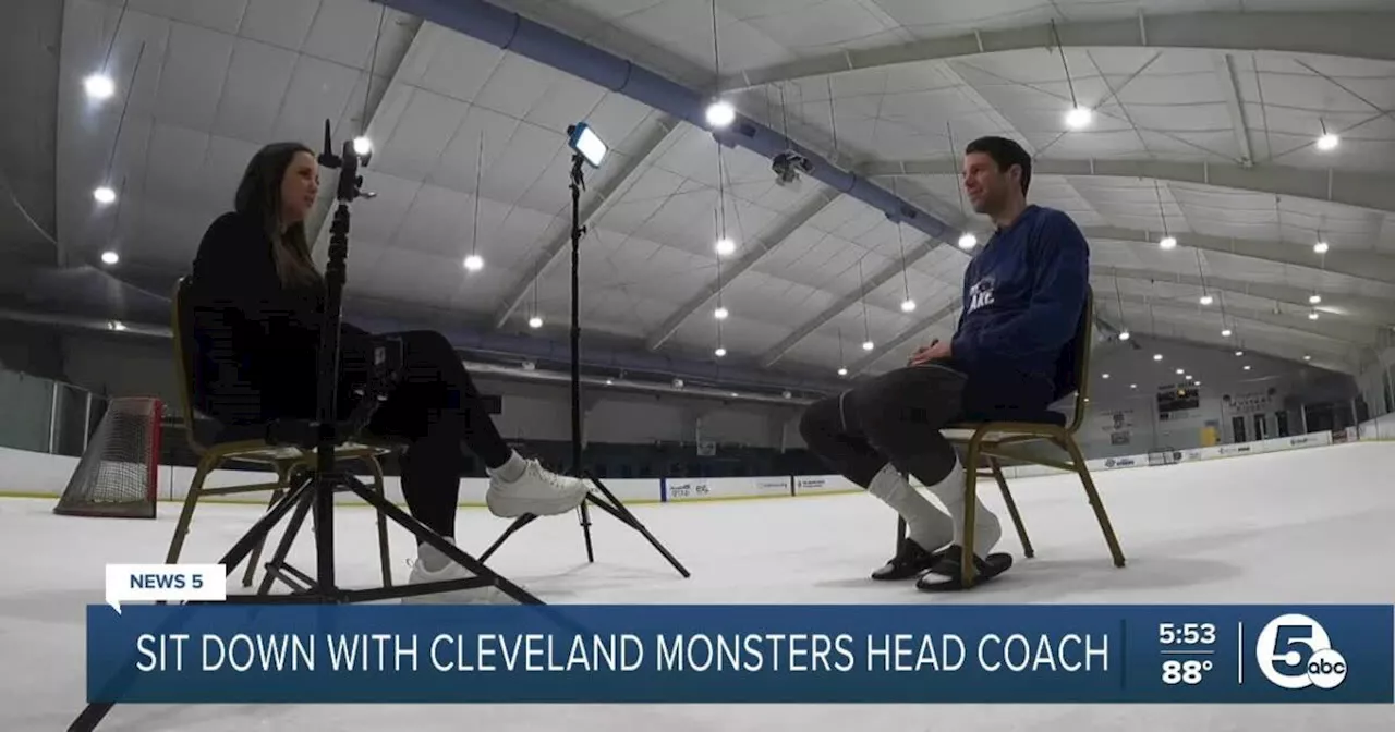 Cleveland Monsters head coach sits down with News 5 about team's playoff run, being rabid Browns fan