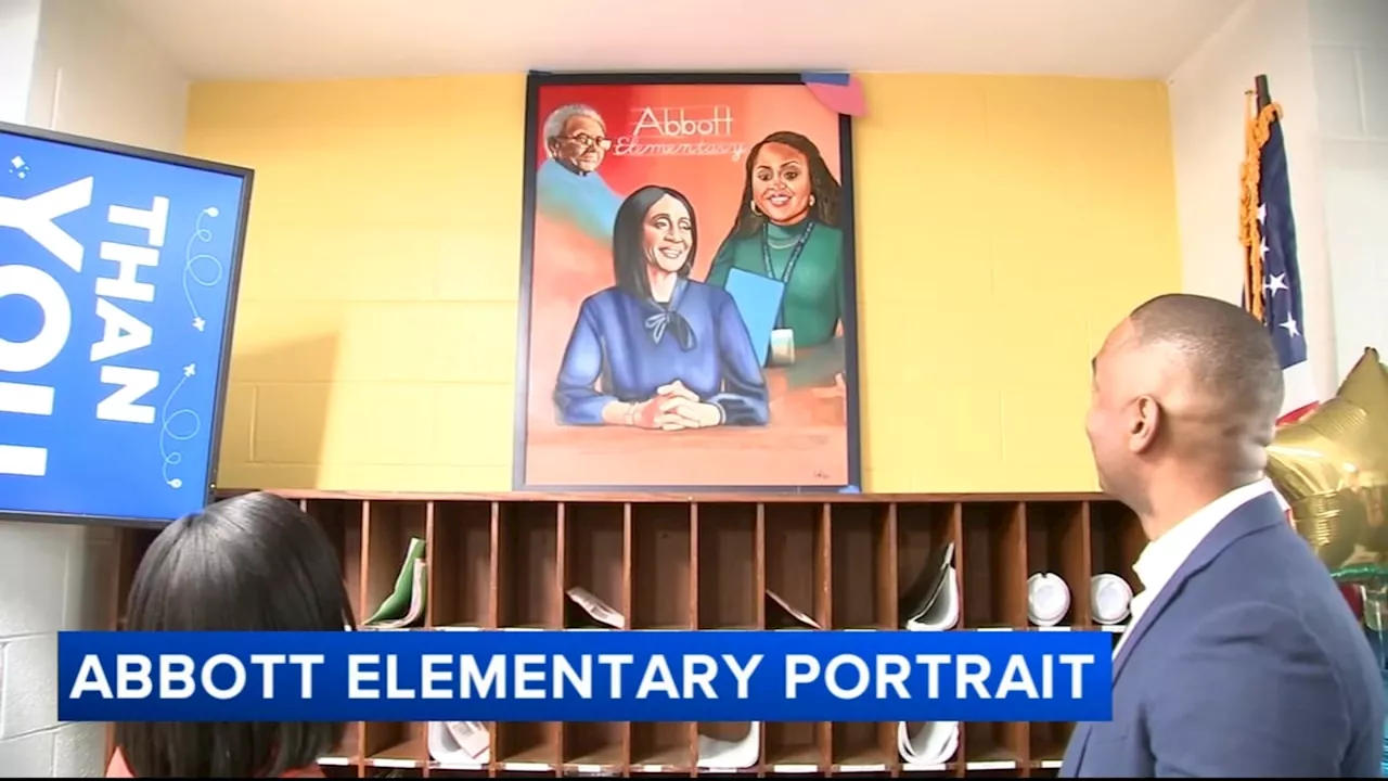 Abbott Elementary's namesake honored with portrait, office renaming