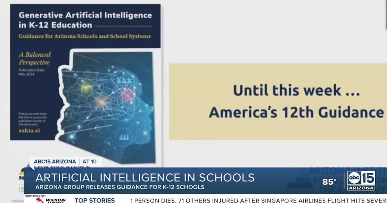 Arizona receives first-ever statewide guidance on artificial intelligence use in K-12 schools