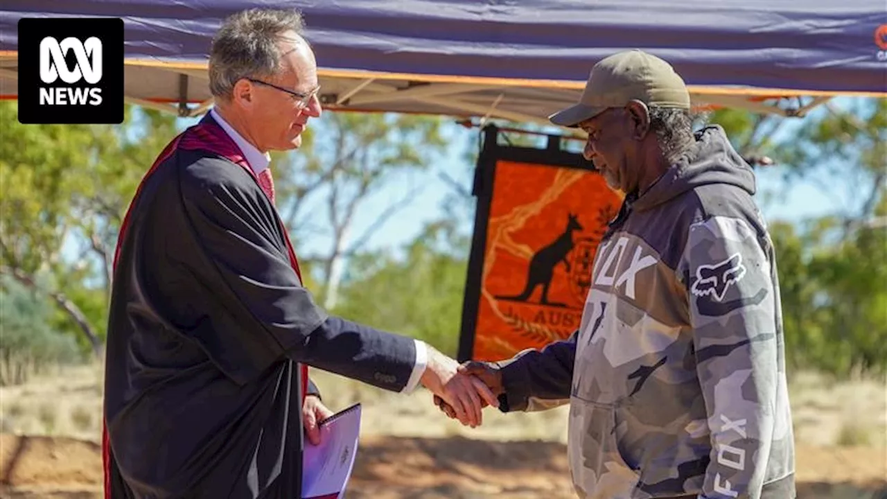 Families gather for historic native title decision granting exclusive possession of Huckitta Station, in Central Australia