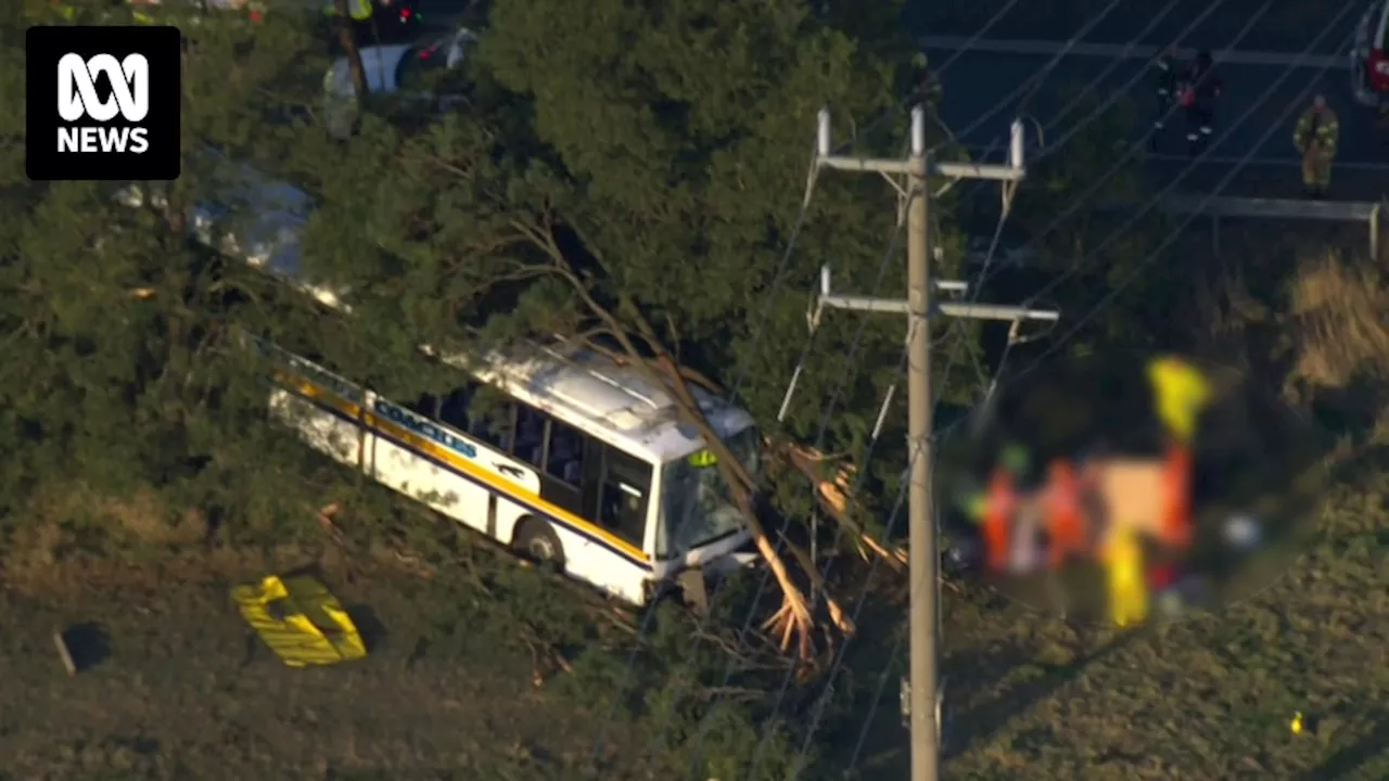 School bus crashes in Victorian town of Kilmore, north of Melbourne