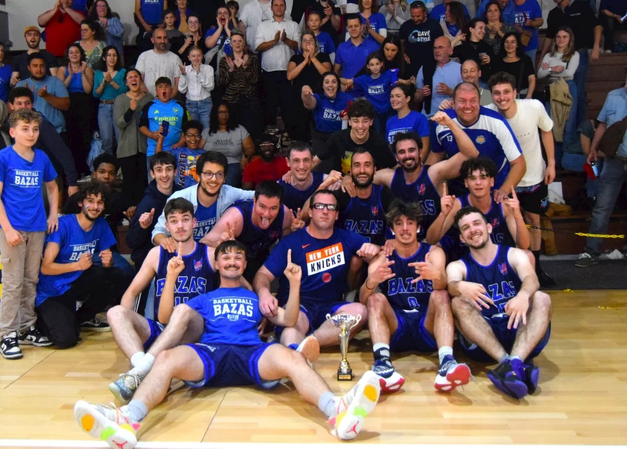 L'US Bazas Basket devient champion de Gironde : un titre historique pour le club