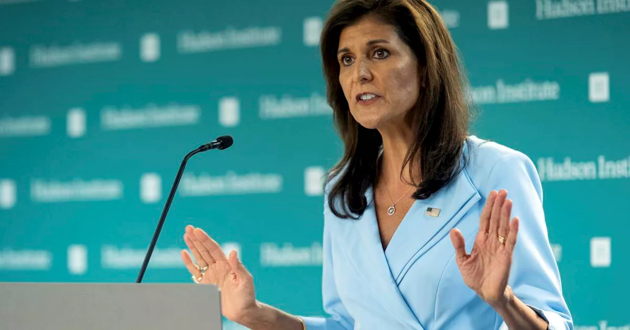 Former Republican presidential candidate Nikki Haley says she will vote for Donald Trump