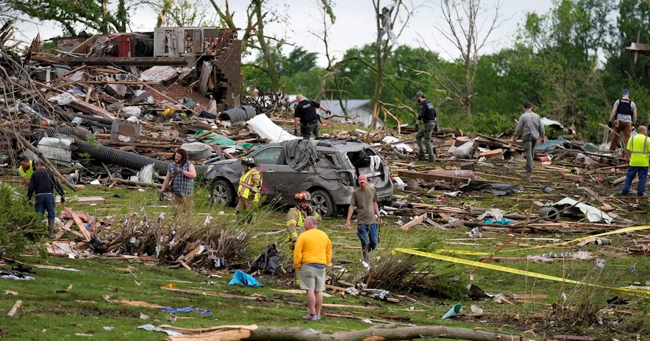 Tornado devastates Iowa town, killing multiple people as storms rip through Midwest