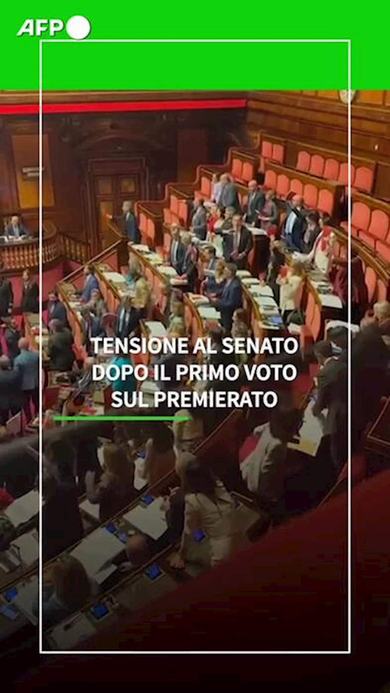 Tensione al Senato dopo il primo voto sul premierato