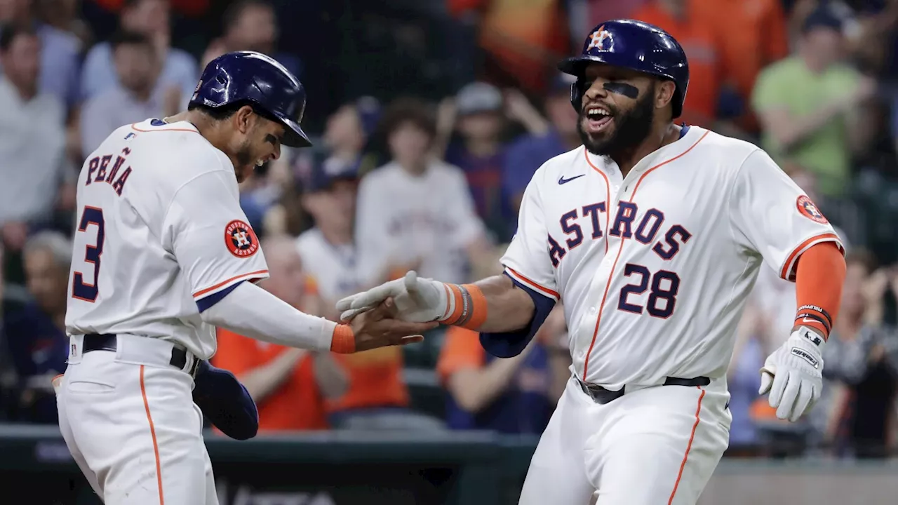 Kyle Tucker homers twice, Peña's RBI in 10th lifts Astros to 6-5 win over Angels