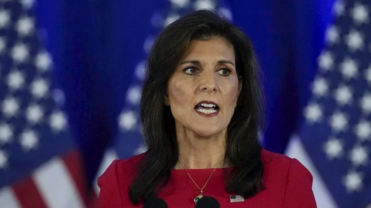 Former Republican presidential candidate Nikki Haley says she will vote for Donald Trump