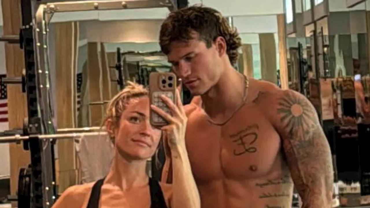 Kristin Cavallari, 37, proudly shows off her shirtless boyfriend Mark Estes, 24, in gym selfie as...